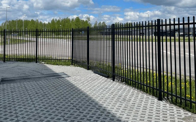 6. Asfalterad p plats montering av industrista╠engsel